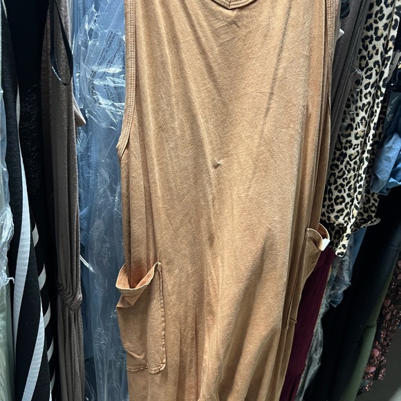 Mineral washed organic cotton Harem Jumpsuit - Picture 8 of 8